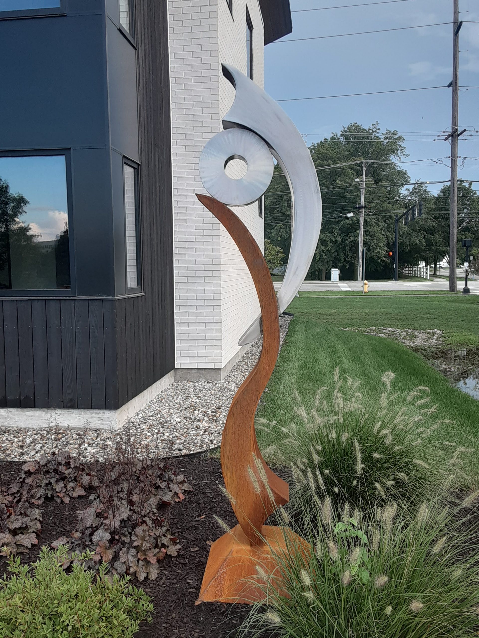 Original sculpture installed outside a law firm in Perrysburg Ohio