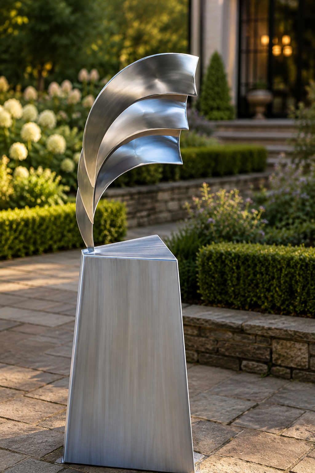 Dolphins original metal sculpture