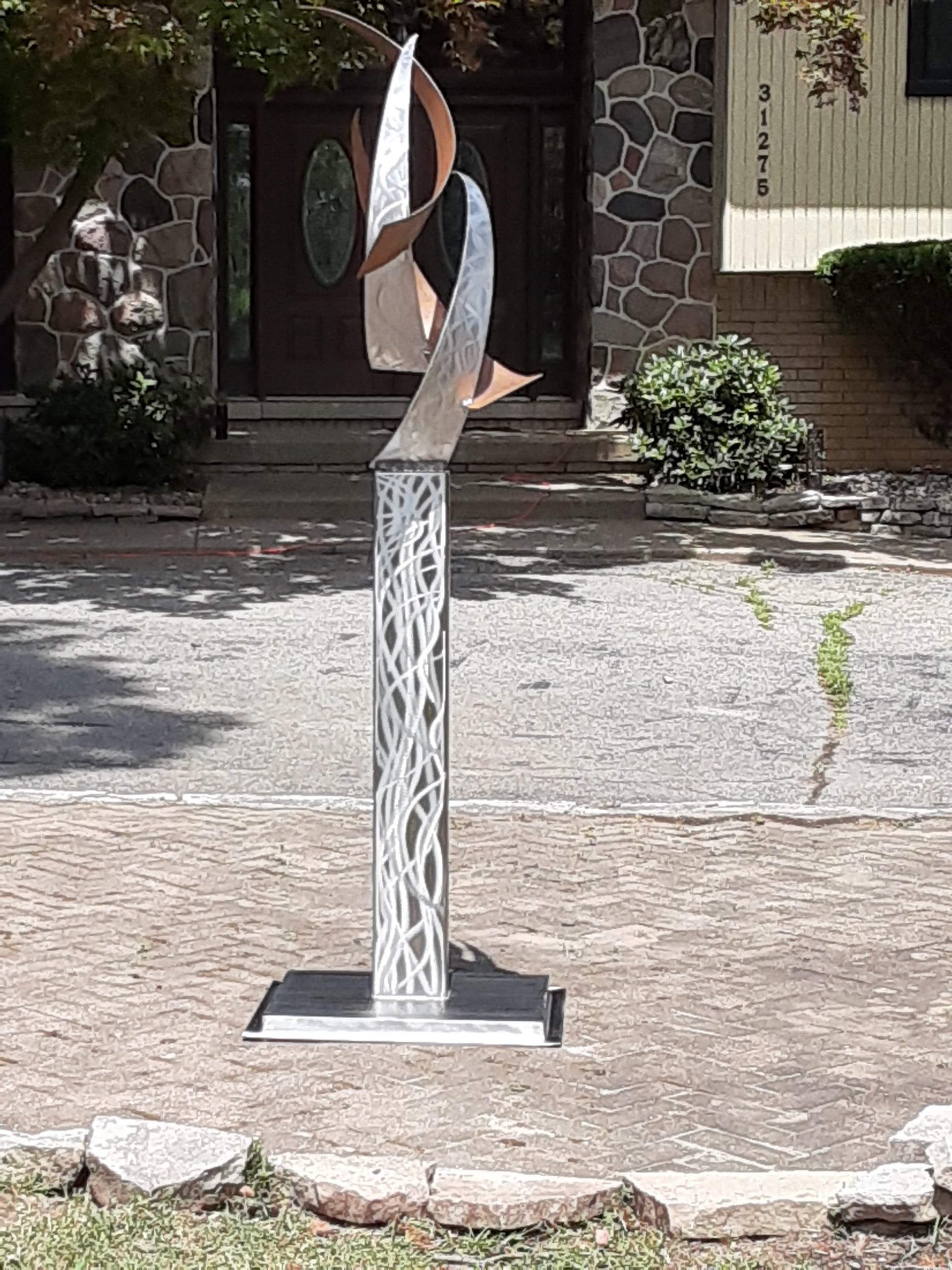 Flags original metal sculpture