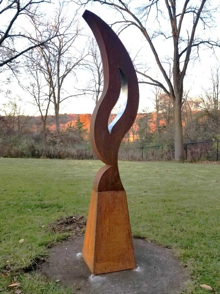 Eternal Flame original metal sculpture